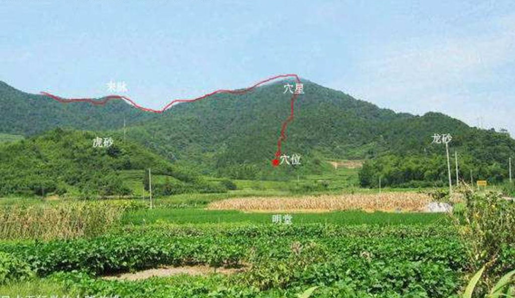 行进的龙脉暂时止步而形成的山峰,行进过程中暂时留于某处,称为驻跸